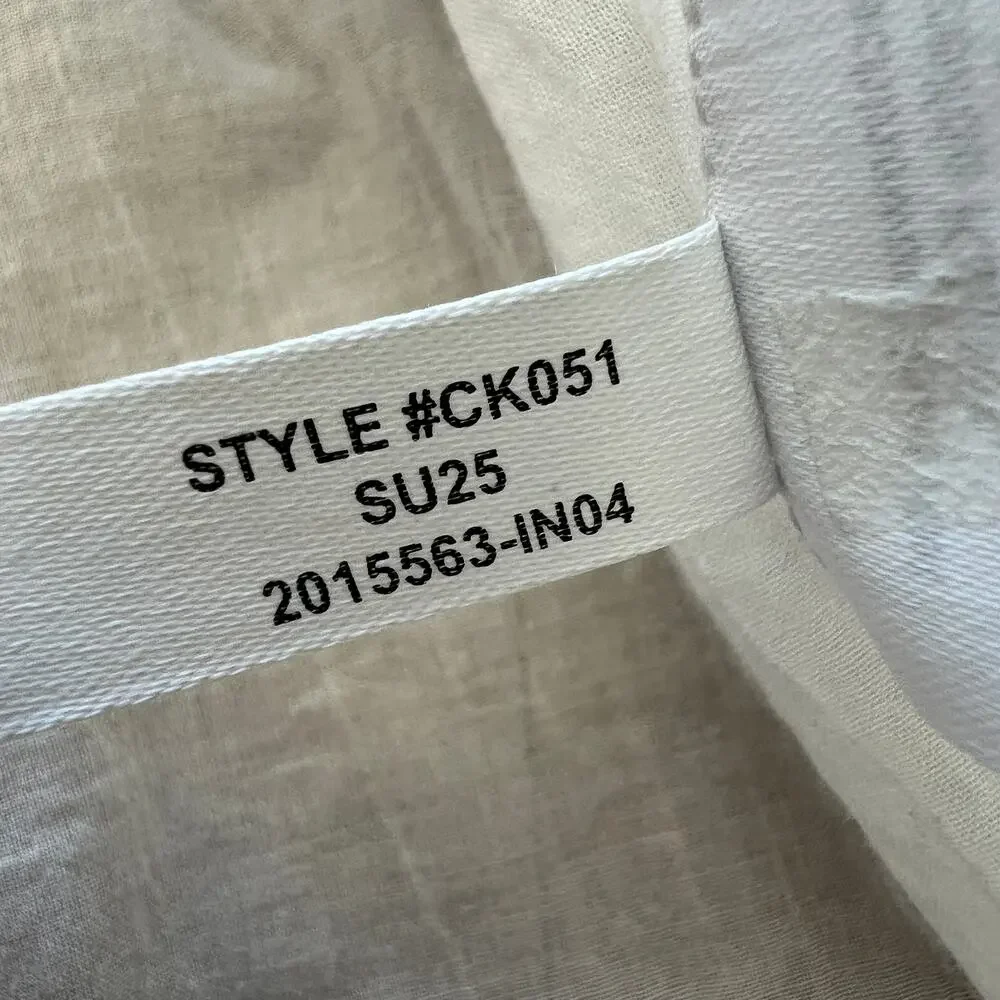 J Crew FLAWED Lace Trim Pintuck Top In Cotton Voile Small White
